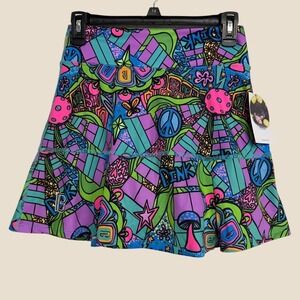 Pickleball Bella New Size Small Groovy Drop Print Skort